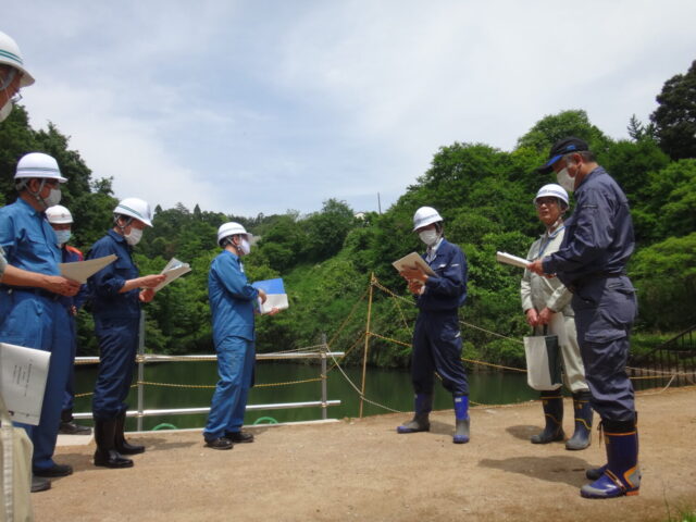 兵庫のため池　奥山田池　防災パトロール