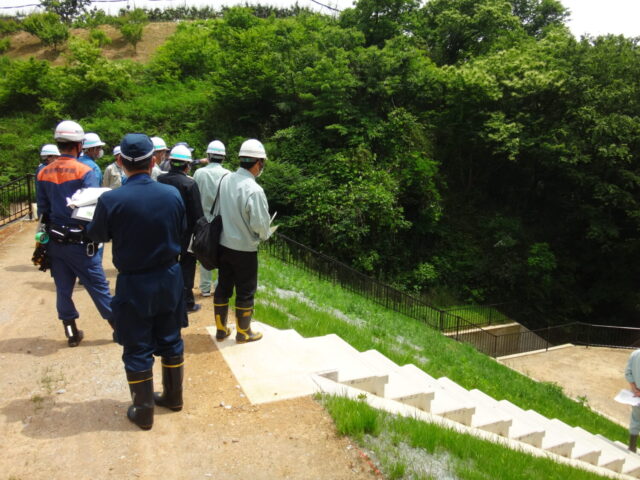 兵庫のため池　奥山田池　防災パトロール