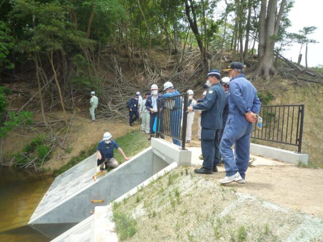 兵庫のため池　黒谷池　防災パトロール