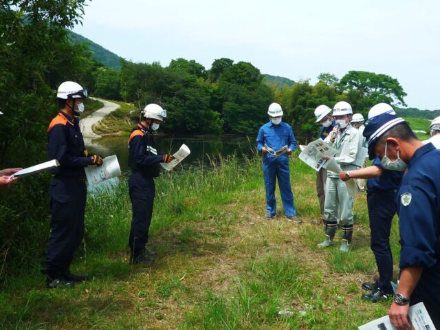 兵庫のため池　黒谷池　防災パトロール